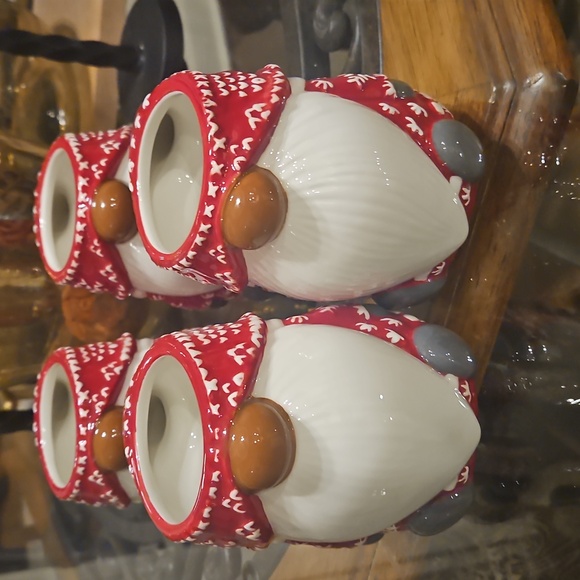 Pottery Barn Red Sweater Mugs - Picture 2 of 4